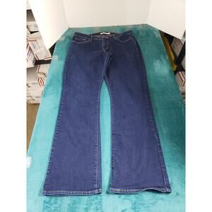 Levis 315 Jeans Size 16 W Womens Blue Stretch Pants Mid Rise Shaping Bootcut